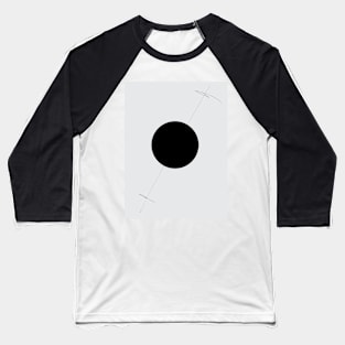 Abstract - Black and White Baseball T-Shirt